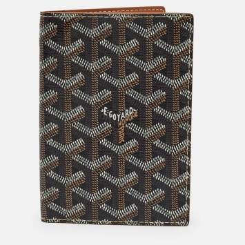 مملوكة مسبقًا Goyard Grenelle Passport Holder Brown Goyardine Coated Canvas 