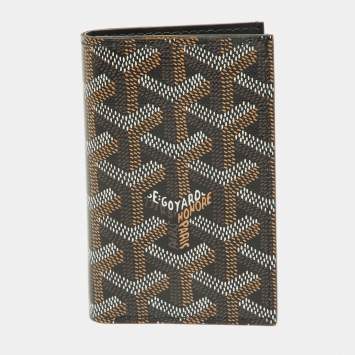 Goyard Black Goyardine Coated Canvas Saint Pierre Bifold Card Holder