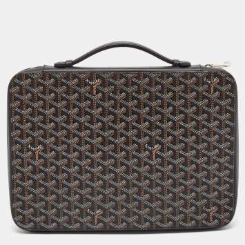 Goyard Black Goyardine Coated Canvas and Leather Compagnon Universel Briefcase 