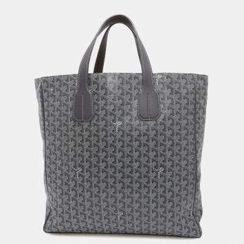 Goyard Sack Voltaire Gray Pvc Coated Canvas