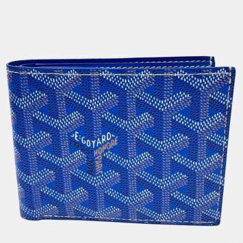 مملوكة مسبقًا Goyard Blue PVC Victoire bifold wallet