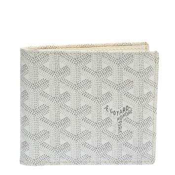 Goyard White Goyardine Coated Canvas Saint Florentin Wallet