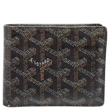 Goyard Brown/White Coated Canvas Victoire Bifold Wallet