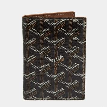 Pre Owned Goyard Brown Goyardine Coated Canvas Saint Pierre Bifold Card Holder