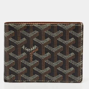 Pre Owned Goyard Brown Goyardine Coated Canvas Victoire Wallet