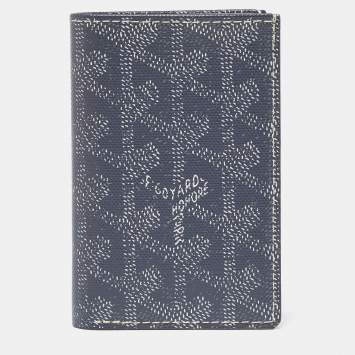 Pre Owned Goyard Grey Goyardine Coated Canvas St. Marc Card Holder