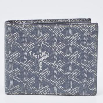 Goyard Grey Goyardine Coated Canvas Victoire Bifold Wallet