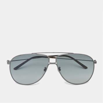 Pre Owned Gucci Black Gradient GG0440S Aviator Sunglasses