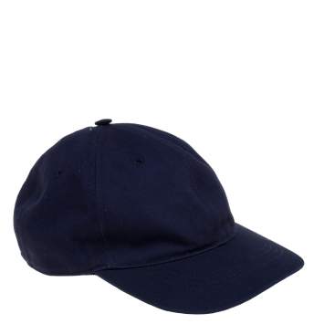 Pre Owned Gucci Navy Blue Butterfly Embroidered Baseball Cap S