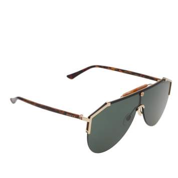 مملوكة مسبقًا Gucci Green Acetate GG0584S Aviator Sunglasses