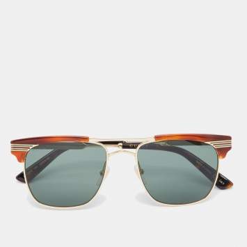 Pre Owned Gucci Gucci Brown Havana GG0287S Gradient Sunglasses
