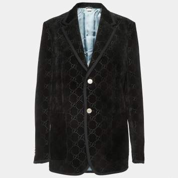 Gucci Black GG Supreme Jacquard Jacket M