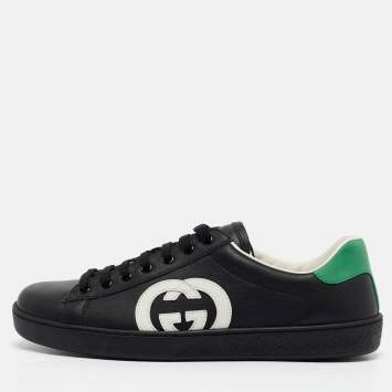 مملوكة مسبقًا Gucci Tricolor Leather Ace Low Top Sneakers Size 41
