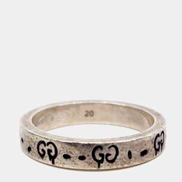 Pre Owned Gucci Silver Ghost Ring