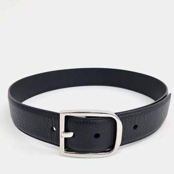مملوكة مسبقًا Gucci Micro Cimaline Black Leather Belt