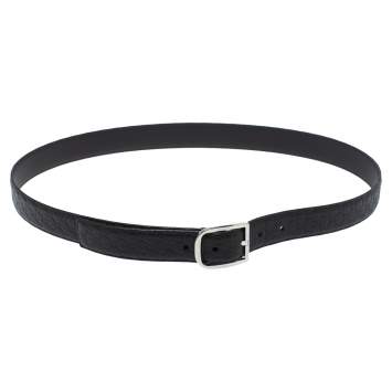 Pre Owned Gucci Black Microguccissima Leather Belt Size 100cm