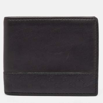 Gucci Black Microguccissima Leather Bifold Wallet