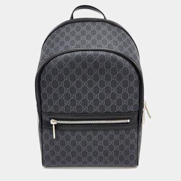 مملوكة مسبقًا Gucci Dark Grey Canvas Backpack (792123)