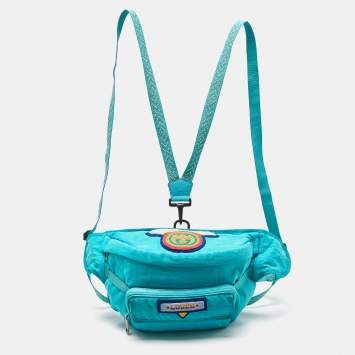 Gucci Green Nylon Belt Bag