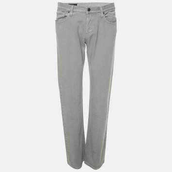 Pre Owned Gucci Grey Denim Regular Fit Jeans M