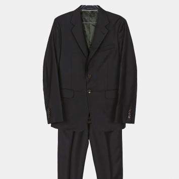 Gucci Grey Wool Straight Fit Suit Set Size 48