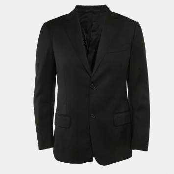 Pre Owned Gucci Black Wool Single Breasted Blazer S