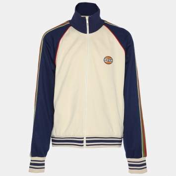Gucci Equestrian Black Synthetic Zip Up Jacket S Gucci | TLC