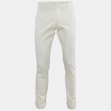 Gucci White Cotton Riding Pants M