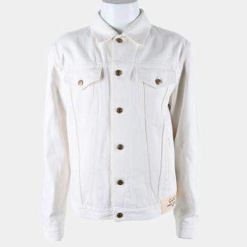 مملوكة مسبقًا Gucci White Cotton jacket Size IT/FR 46