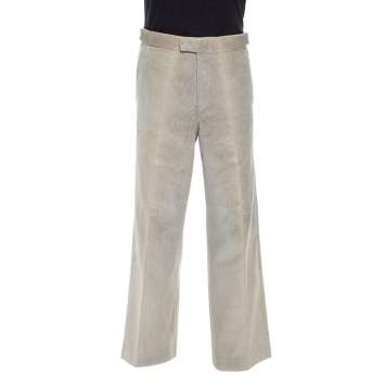 Pre Owned Gucci Beige Cotton Corduroy Trousers L