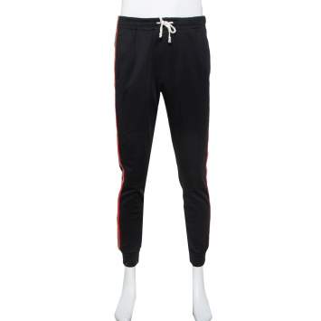 Pre Owned Gucci Black Jersey Web Stripe Detail Sylvie Sweatpants M