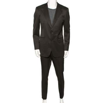 Pre Owned Gucci Brown Wool Suit M