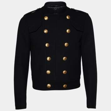 Gucci Black Wool Double Breasted Jacket S