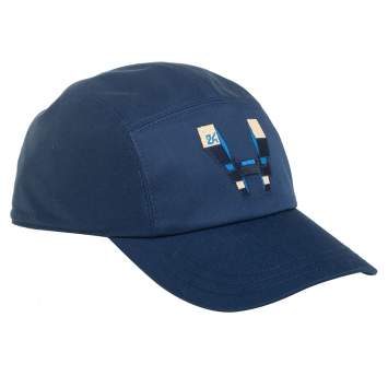 Pre Owned Hermes Indigo H Odyssey Embroidered Cotton Nevada Cap Size 59