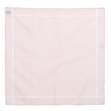 Pre Owned Hermes Pink D'H Cotton Jacquard Handkerchief