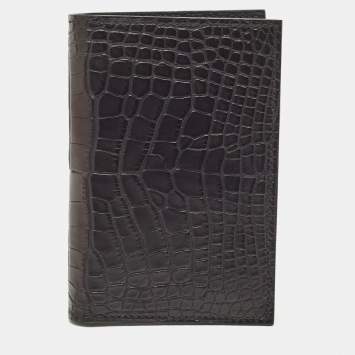 Hermès Noir Alligator Mississippiensis MC² Euclide Card Holder