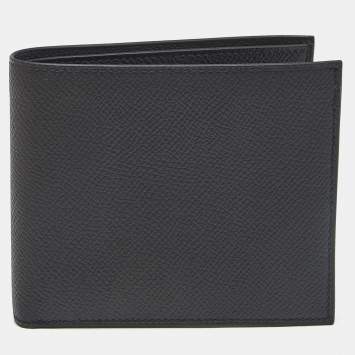 Hermes Noir Epsom Leather MC² Copernic Compact Wallet 