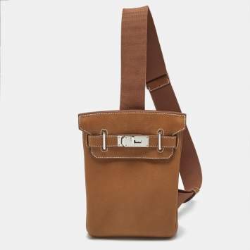 Pre Owned Hermès Fauve Barenia Faubourg Leather Hac A Dos PM Backpack
