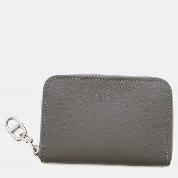 Pre Owned Hermes Zip An Go Gris Meyer Evercolor