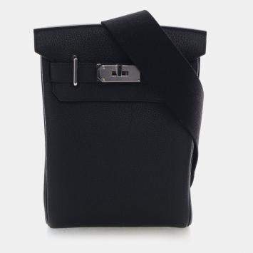 مملوكة مسبقًا Hermes Hac a Dos PM Black Togo Calfskin Leather Backpack