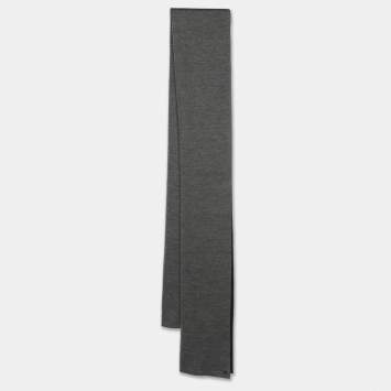 Pre Owned Hermès Black/Grey Cashmere and Silk Muffler