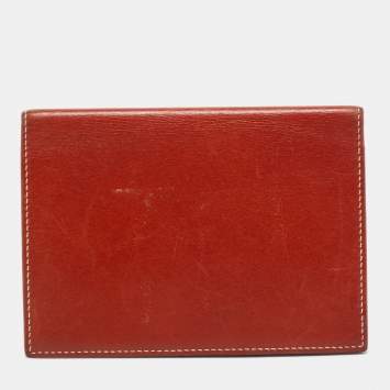 Pre Owned Hermes Brique Tadelakt Leather MC² Magellan Passport Holder