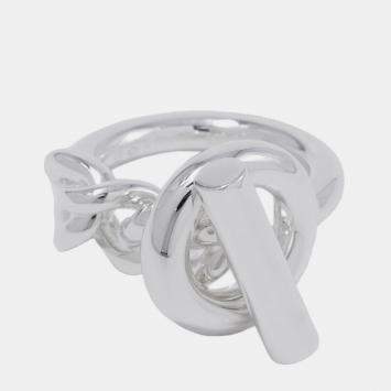 Pre Owned خاتم هيرمس كرويزيت الحجم جم/56/#16 فضة 925