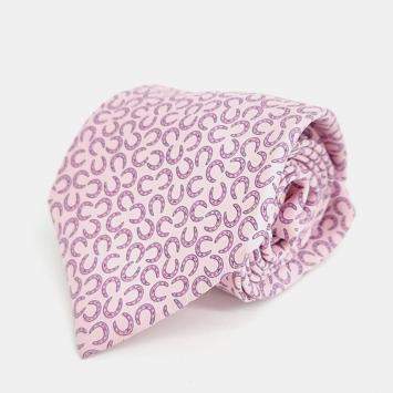 Pre Owned Hermes Silk Pink Tie