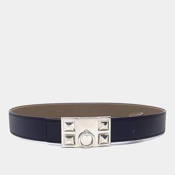مملوكة مسبقًا Hermès Leather Medor belt (X)