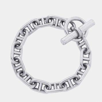 Pre Owned Hermes Vintage Chaine D'Ancre Bracelet, 13 Links Size Gm Sv800
