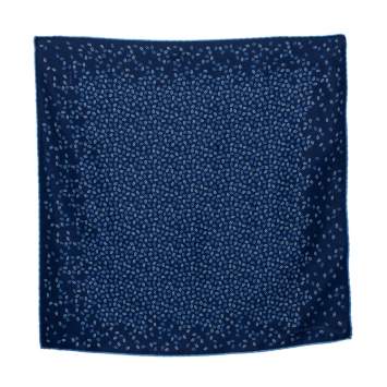 Pre Owned Hermès Blue Chaîne d'Ancre Silk Pocket Square
