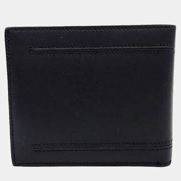 مملوكة مسبقًا Hermes Black Leather Half Wallet