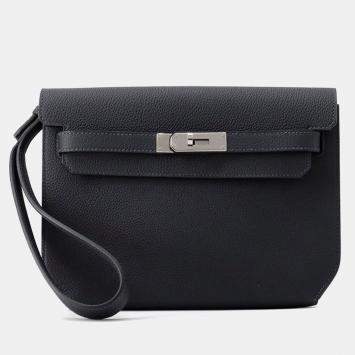 Pre Owned حقيبة كلاتش هيرميس كيلي ديبيشي جلد توغو كابان مقاس ٢٥