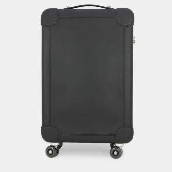 Pre Owned Hermes Rms Rolling Mobility Suitcase Black Taurillon Clemence